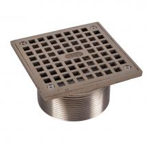 Oatey 82230 - 5 In. Cast Nickel Square Barrel Square Strainer