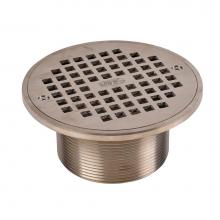 Oatey 82330 - 6 In. Cast Nickel Round Drain  Round Strainer