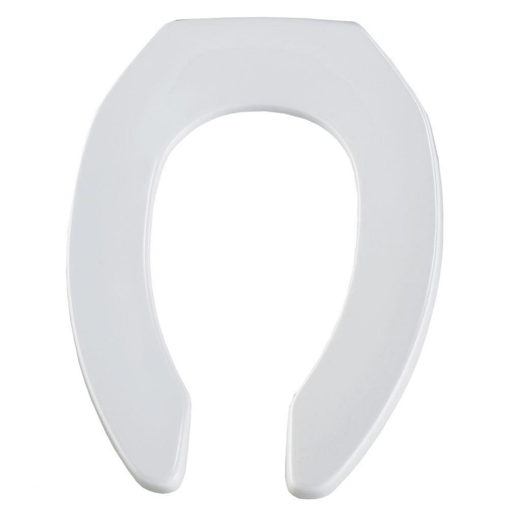 Elongated Plastic Toilet Seat White Never Loosens