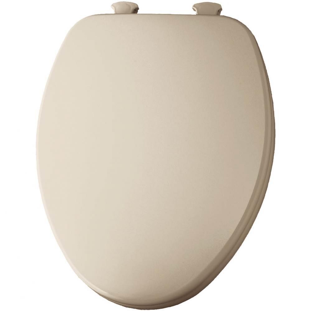 Elongated Enameled Wood Toilet Seat Bone Removes for Cleaning