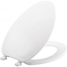 Church 170TL 000 - Elongated Plastic Toilet Seat in White with Top-Tite Hinge