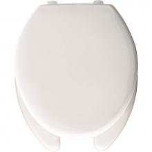 Church 290TLA 000 - Elongated Plastic Open Front With Cover Toilet Seat in White with Top-Tite Hinge