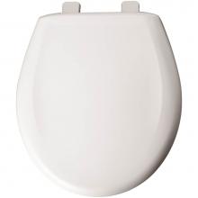 Church 300TCA 000 - Round Plastic Toilet Seat in White with Top-Tite Hinge