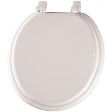 Church 400TTC 000 - Round Enameled Wood Toilet Seat in White with Top-Tite Hinge