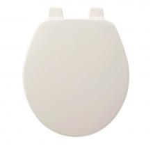 Church 540TTT 000 - Round Enameled Wood Toilet Seat in White with Top-Tite STA-TITE Seat Fastening System and Precisio