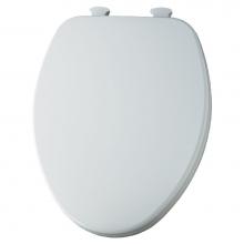 Church 7F585ECBP 000 - Elongated Enameled Wood Toilet Seat White Removes for Cleaning
