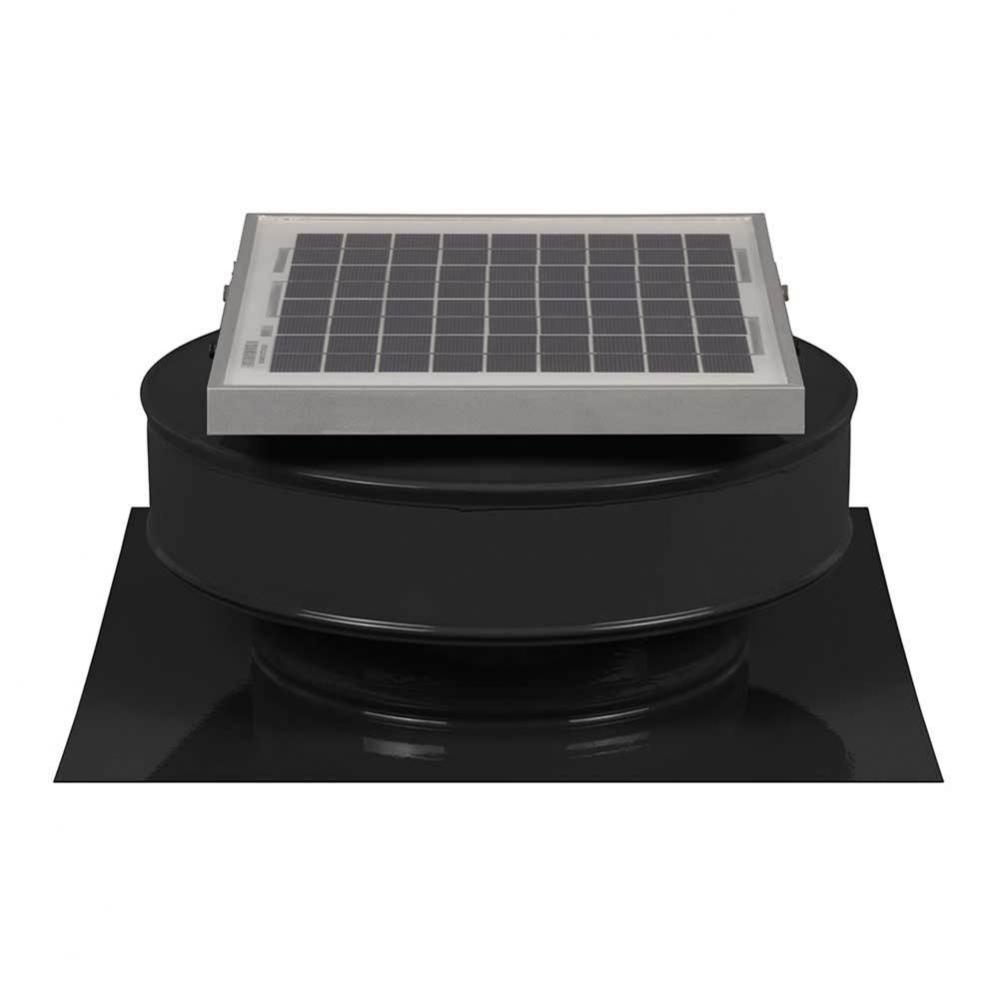 Compact Solar Roof Fan - Black