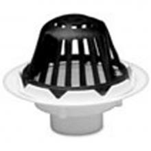 IPS Roofing Products 86122 - 4'' ABS Roof Drain w/Plastic Dome