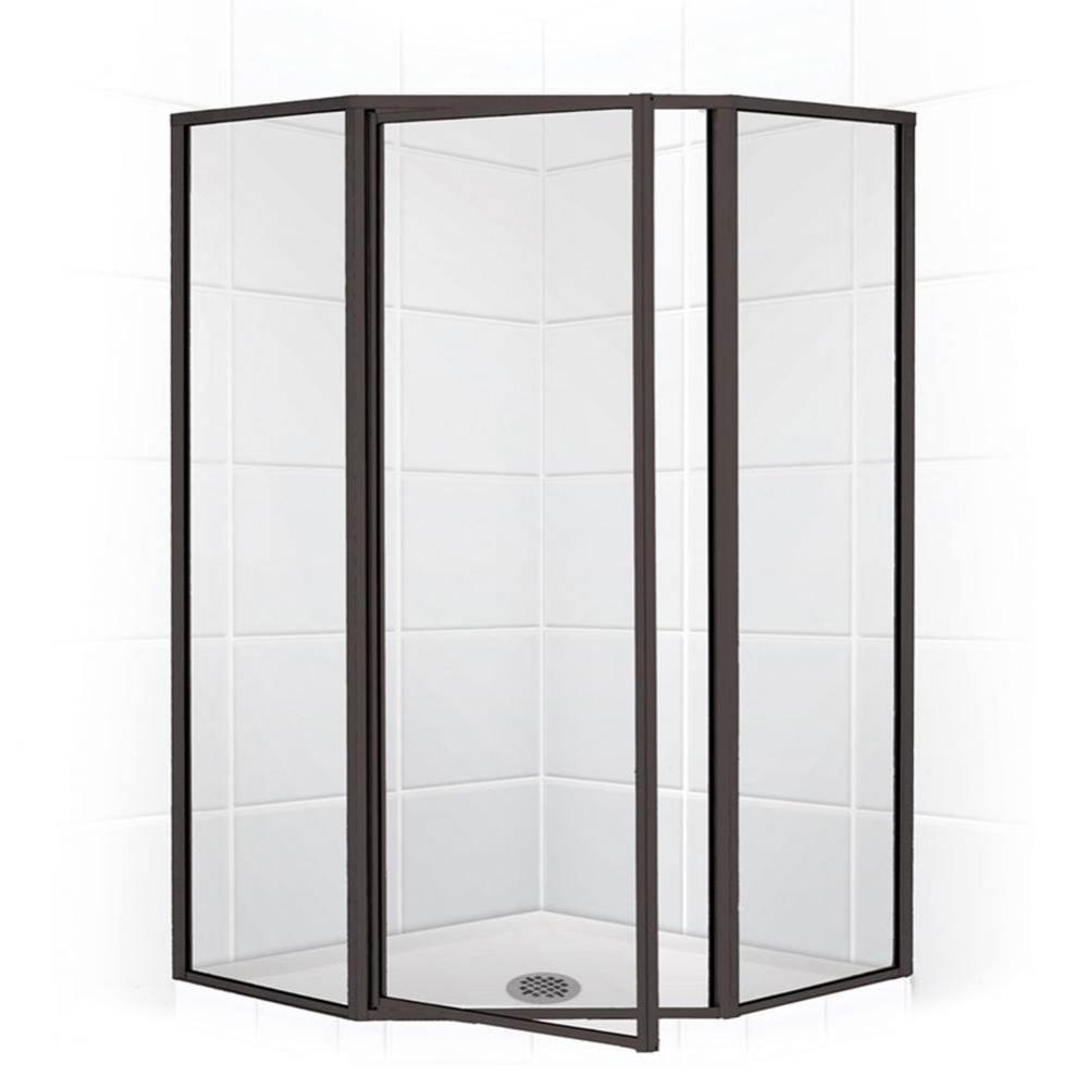 Neo Angle Shower Enclosure with Clear Glass, 36&apos;&apos;, Oil Rub Bronze