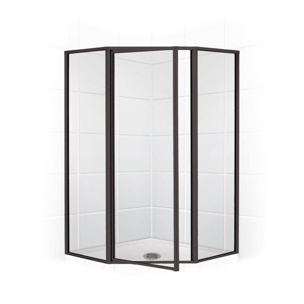 Neo Angle Shower Enclosure with Clear Glass, 38&apos;&apos;, Oil Rub Bronze