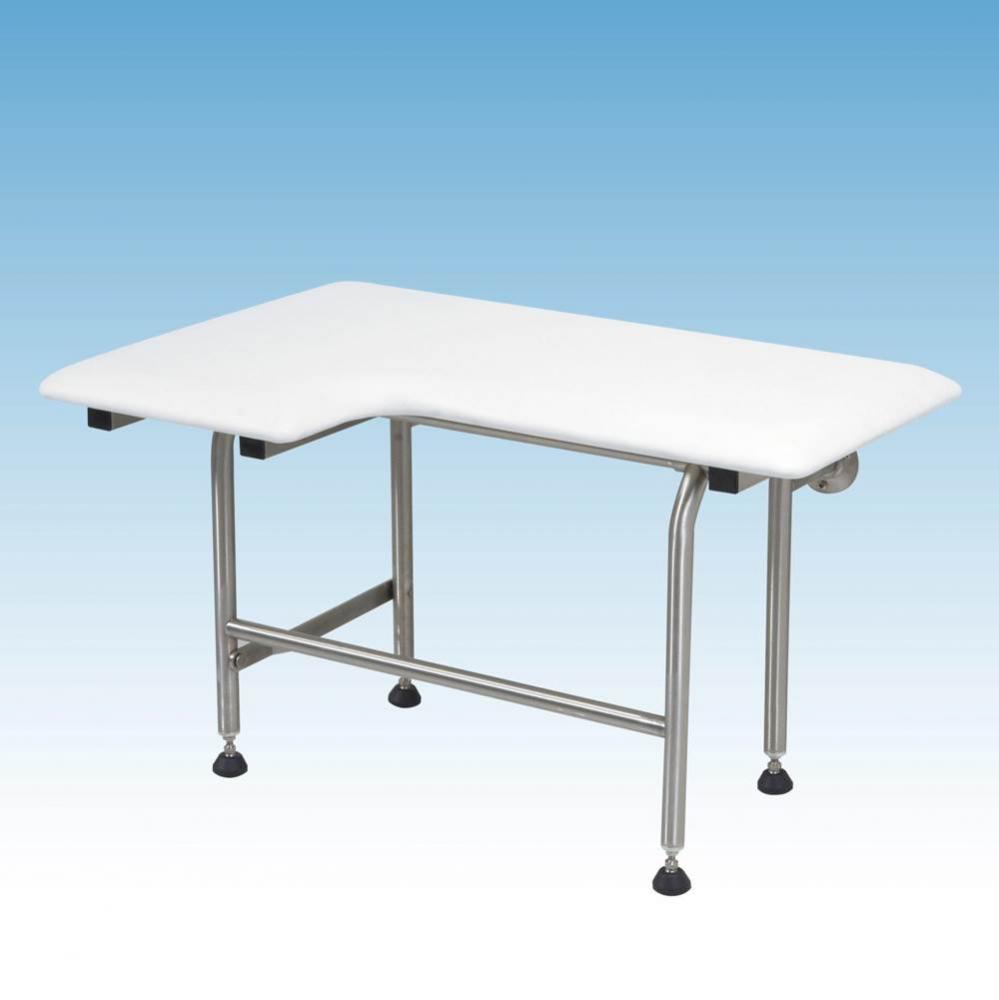 Padded Fold Down Seat with Legs, 32&apos;&apos;, Right Hand