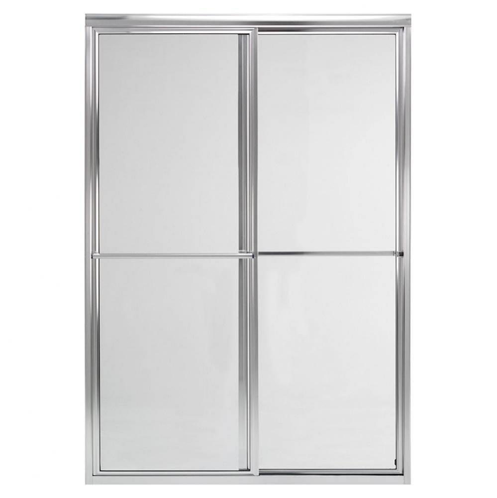 Bypass Enclosure with Clear Glass, 48&apos;&apos;, Chrome
