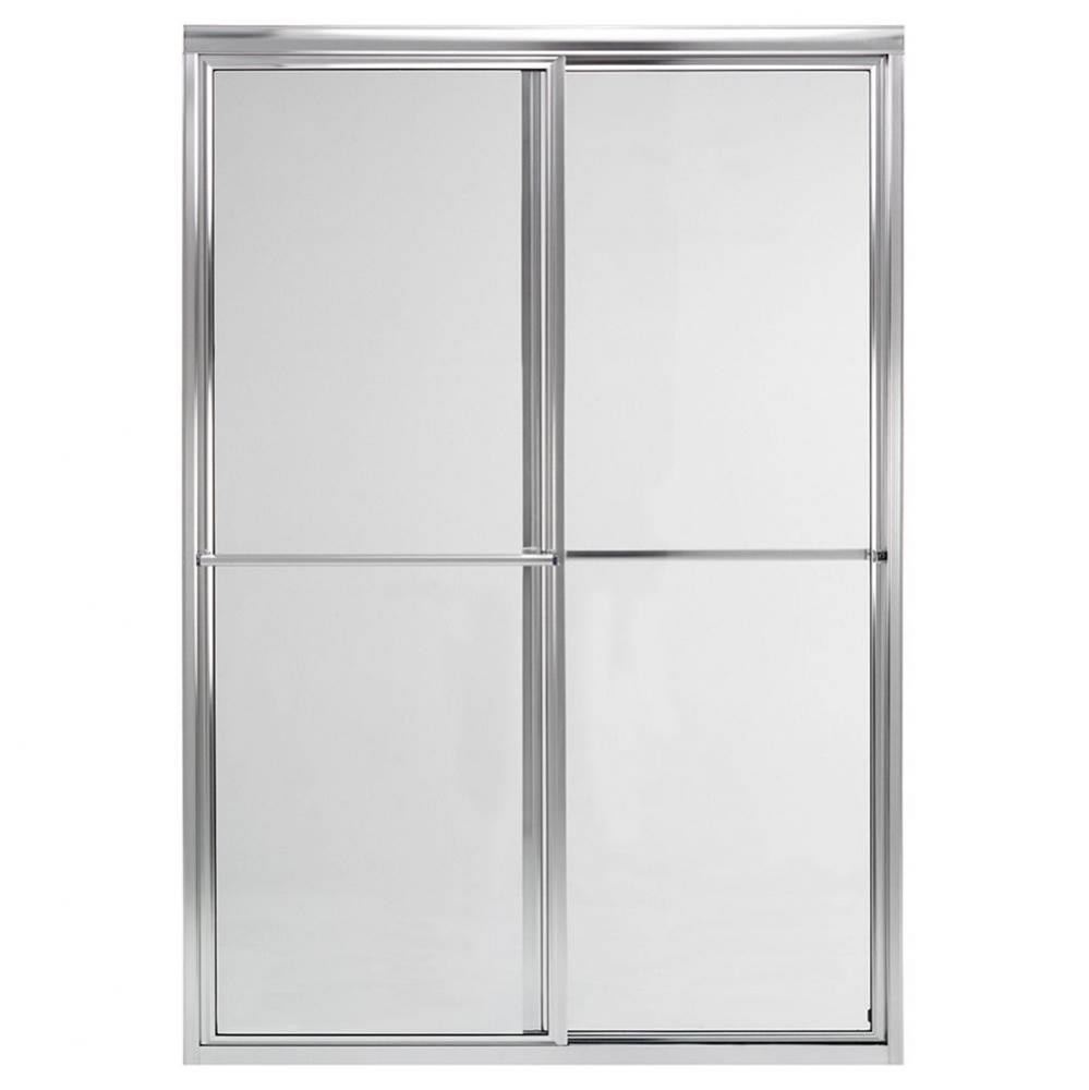 Bypass Shower Door with Clear Glass, 60&apos;&apos;, Chrome