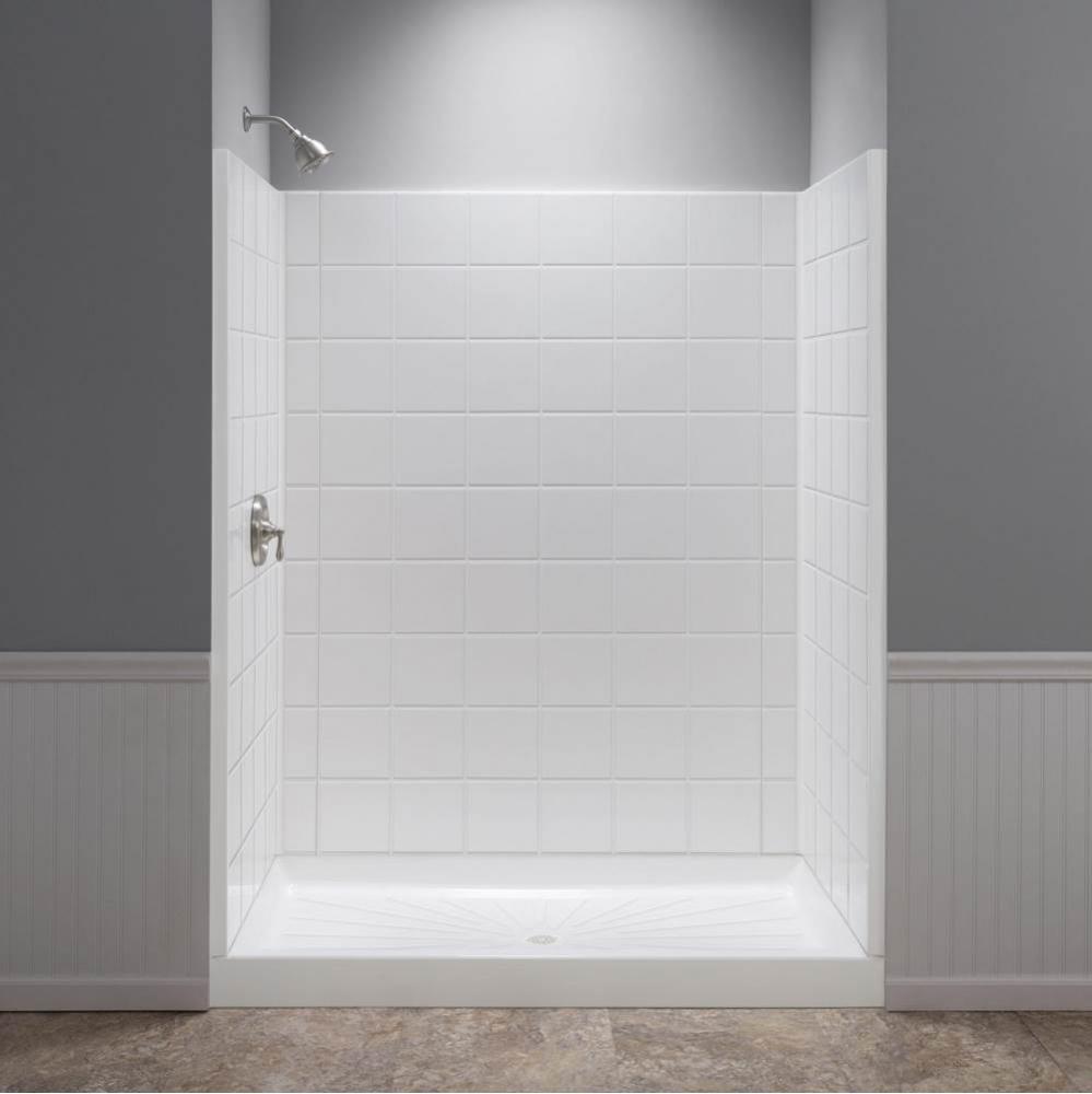 Durawall Tile Shower Wall White 3 ctns, 760T.1, 760T.2, 760T.12