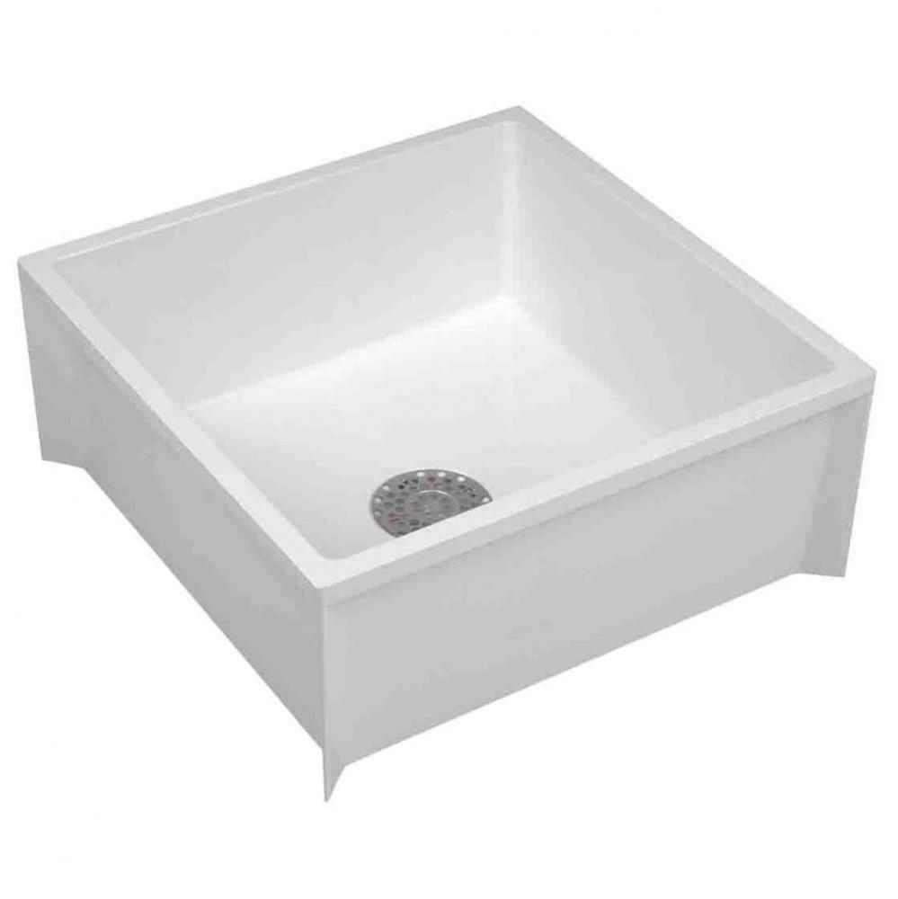 Mop Service Basin, 24&apos;&apos;x24&apos;&apos;x10&apos;&apos;, For 3&apos;&apos; DWV