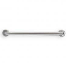 Mustee And Sons 390.301 - Grab Bar, 24'' L, 1.5'', Smooth, Stainless Steel