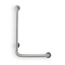 Mustee And Sons 390.308 - Grab Bar, 24''x16'' L, 1.5'', 90 deg Angle, Left Hand, Smooth, Stain