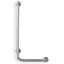 Mustee And Sons 390.309 - Grab Bar, 32''x16'' L, 1.5'', 90 deg Angle, Left Hand, Smooth, Stain
