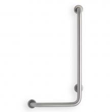 Mustee And Sons 390.311 - Grab Bar, 32''x16'' L, 1.5'', 90 deg Angle, Right Hand, Smooth, Stai