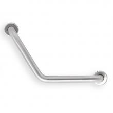 Mustee And Sons 390.313 - Grab Bar, 12''x12'' L, 1.5'', 120 deg Angle, Smooth, Stainless Steel