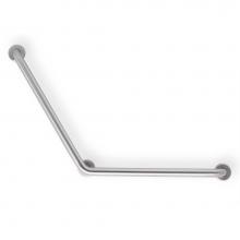 Mustee And Sons 390.315 - Grab Bar, 24''x24'' L, 1.5'', 120 deg Angle, Smooth, Stainless Steel