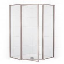 Mustee And Sons 42.752 - Neo Angle Shower Enclosure with Clear Glass, 42'', Brushed Nickel