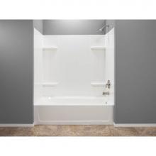 Mustee And Sons 53WHT - Durawall Bathtub Wall, White