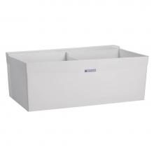 Mustee And Sons 27W - Utilatwin Double Tub, Wall Mount