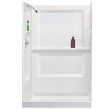 Mustee And Sons 748-34WHT - Durawall Shower Wall, White, 2 Carton, 700.2W or 748.34W, Fits 3448M