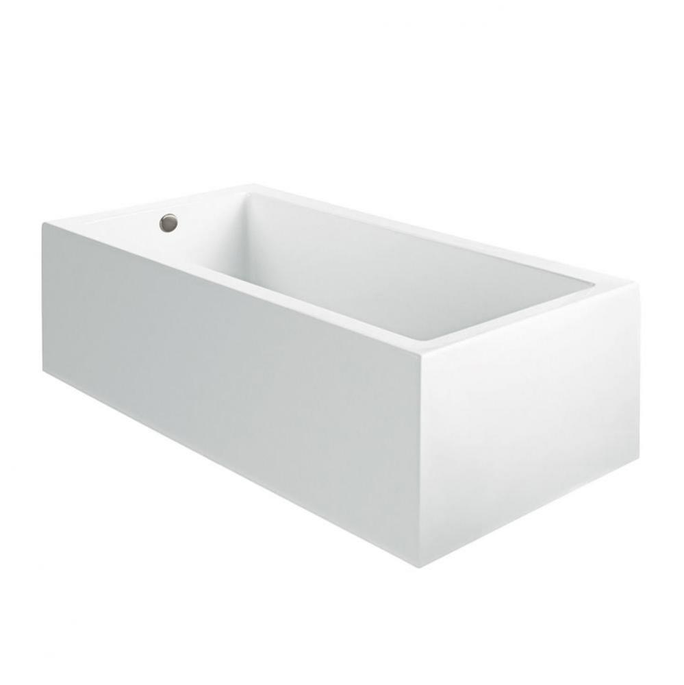 60X42 Sculpted 2 Sides White Air Bath Andrea 12A