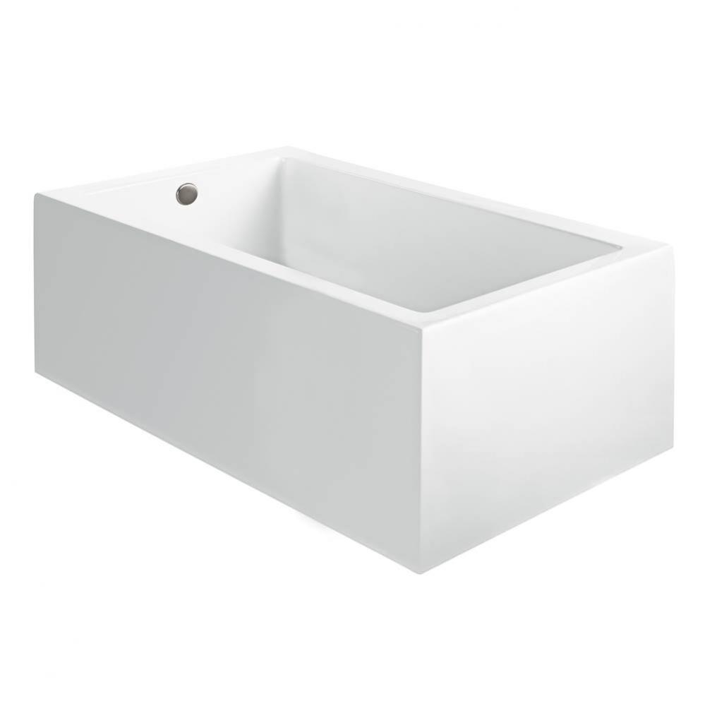 Andrea 12A Acrylic Cxl Sculpted 2 Side Air Bath Elite - White (59.75X42)