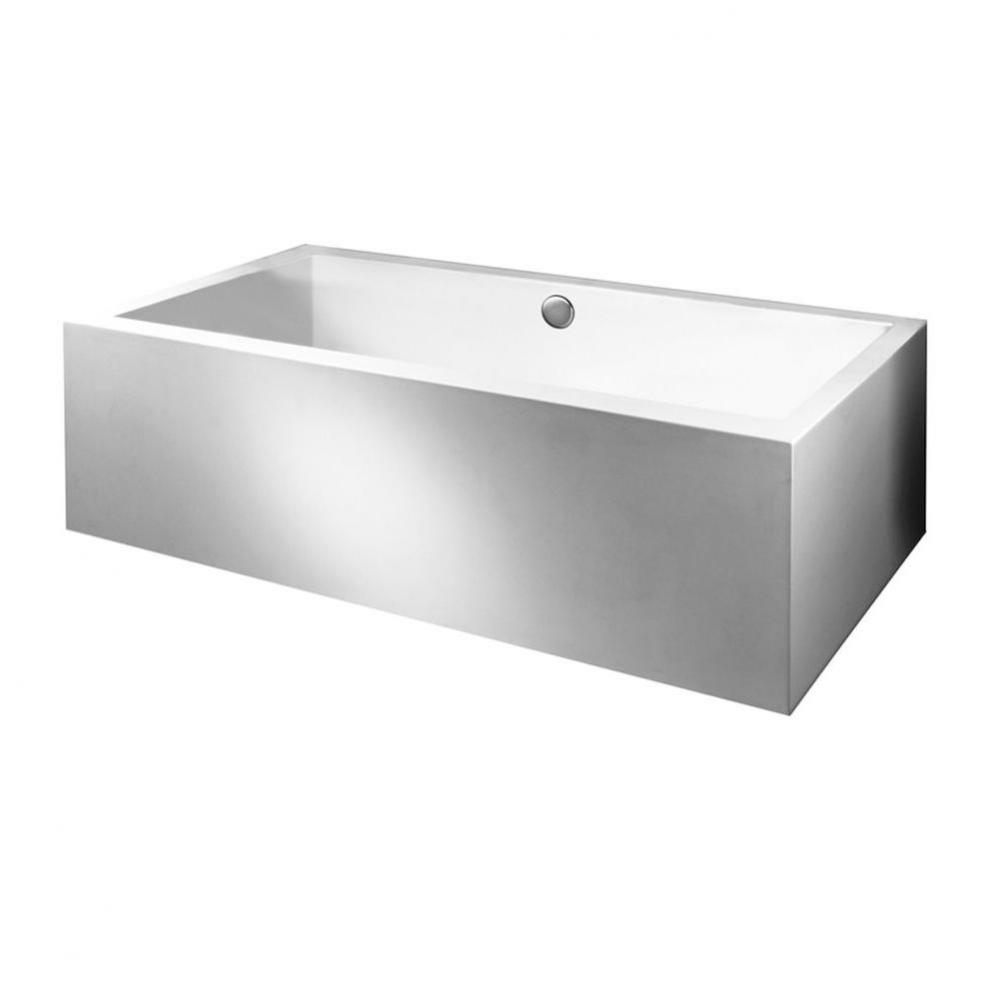 72X48 Sculpted 2 Sides White Air Bath Andrea 108A