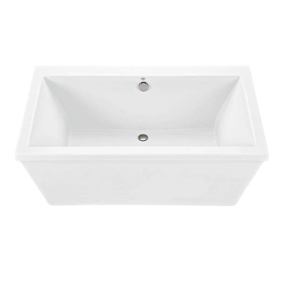 Kahlo 3 Acrylic Cxl Freestanding Faucet Deck Air Bath- Biscuit (60X36)