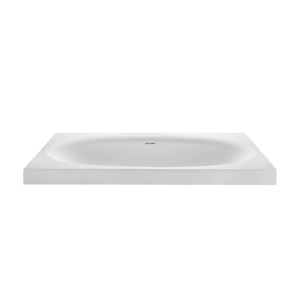 Akana Sculpturestone  Drop In Air Bath - Gloss Biscuit (65.5X38)