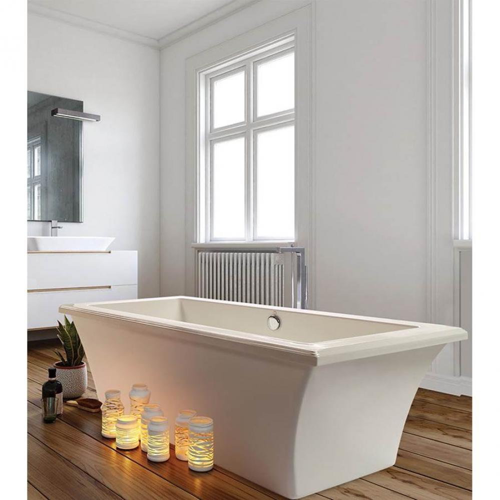 66X36 Biscuit Freestanding Air Bath With Base Madelyn