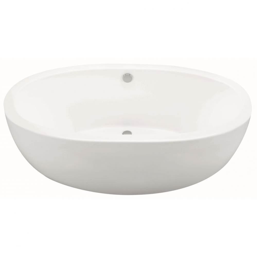 Olivia 1 Dolomatte Freestanding Sculpted Air Bath - White (66X36)