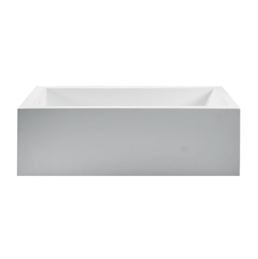 Maddux Sculpturestone Freestanding/Undermount Air Bath - Gloss Biscuit (67.375X32.5)