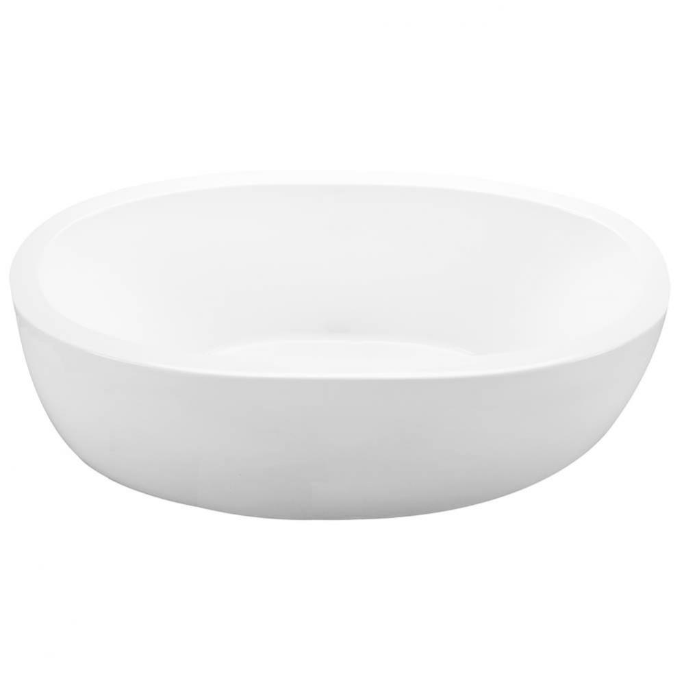 Olivia 2 Acrylic Cxl Freestanding Sculpted Air Bath - White (72.5X36.375)