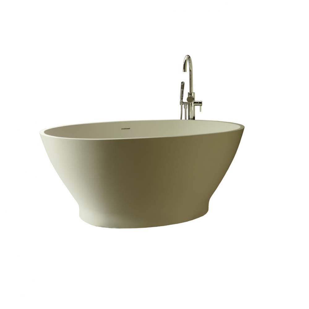 Alissa Sculpturestone Freestanding/Undermount Air Bath - Matte Biscuit (61X36)