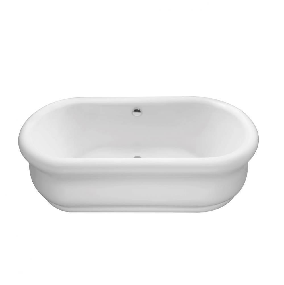 Parisian 3 Dolomatte Sculpted Finish Freestanding Air Bath - White (65.5X35)