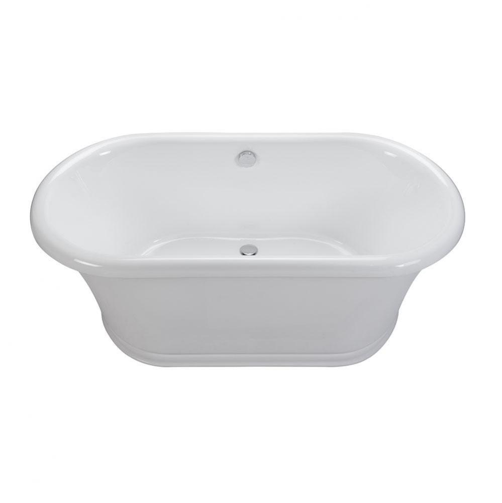 66X34X24 Biscuit Freestanding Aria Elite Bath Laney 2