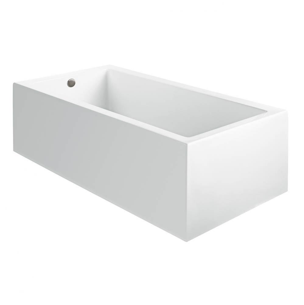 Andrea 23A Acrylic Cxl Sculpted 2 Side Air Bath Elite - White (65.75X36)