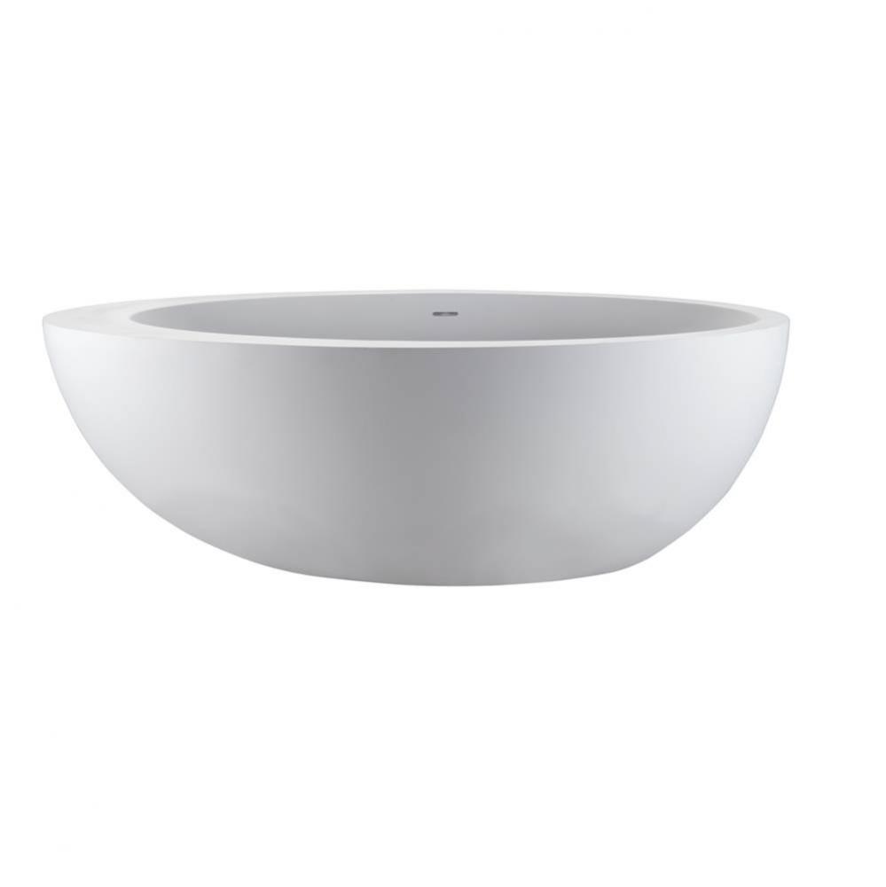 Cascara Sculpturestone Freestanding Air Bath - Gloss Biscuit (71X42)