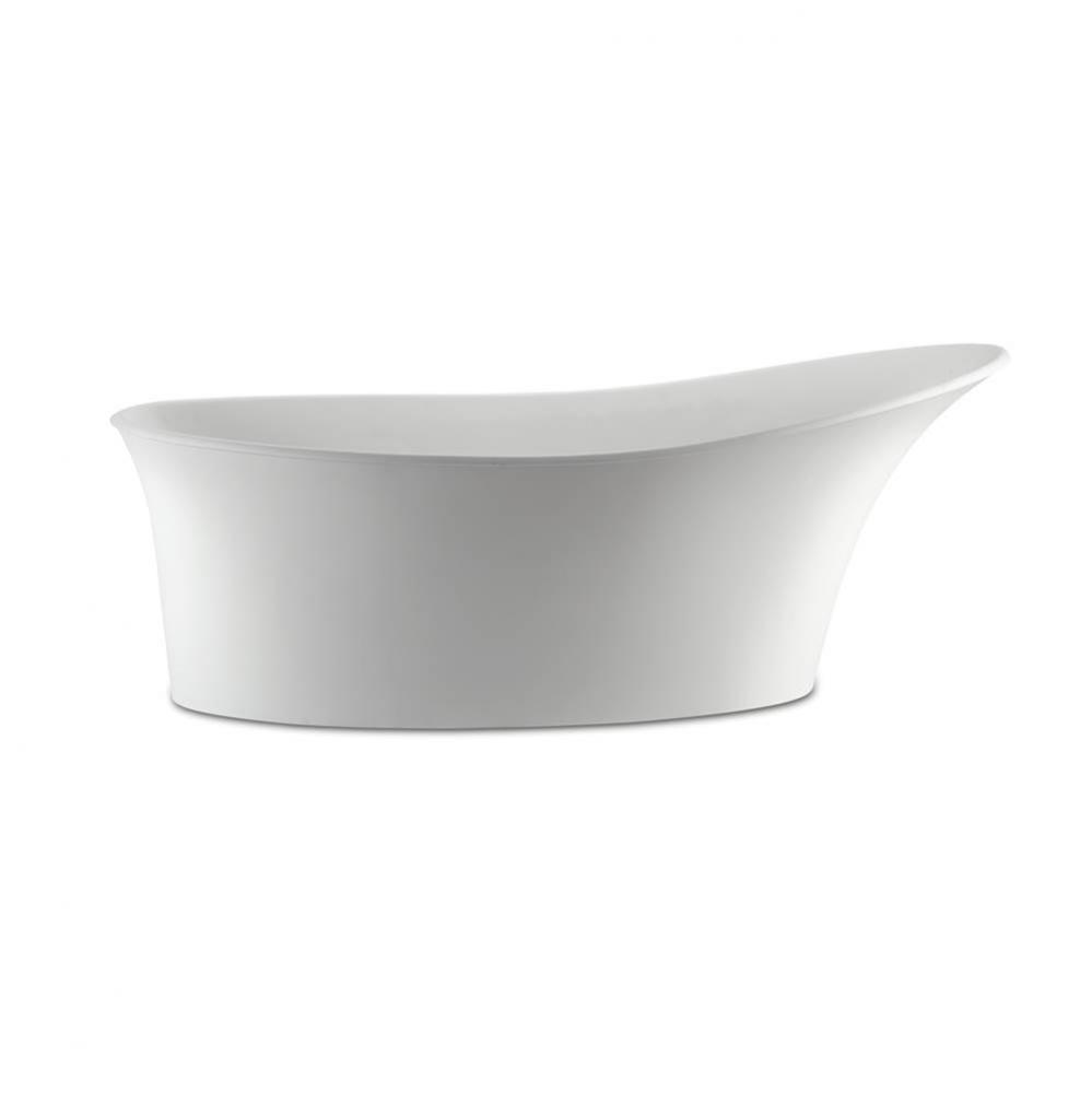 Lily Sculpturestone Freestanding Air Bath - Gloss Biscuit (60.25X32)