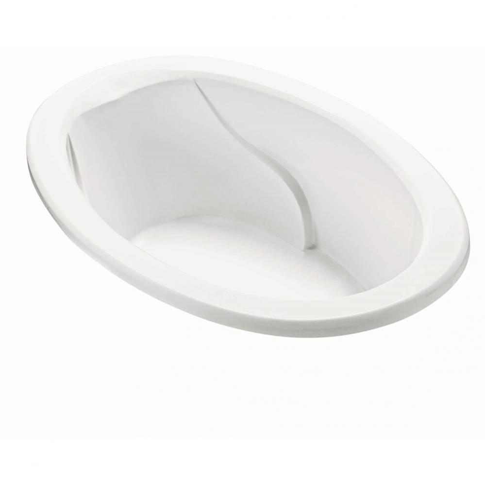 Adena 5 Dolomatte Oval Drop In Air Bath/Microbubbles - White (63X41.25)