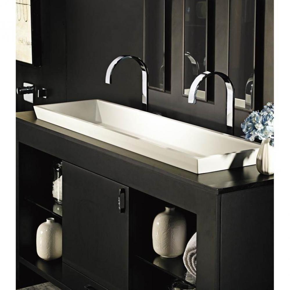 48X14 GLOSS BISCUIT ESS SINK-PETRA DOUBLE W/ DUAL DRAINS