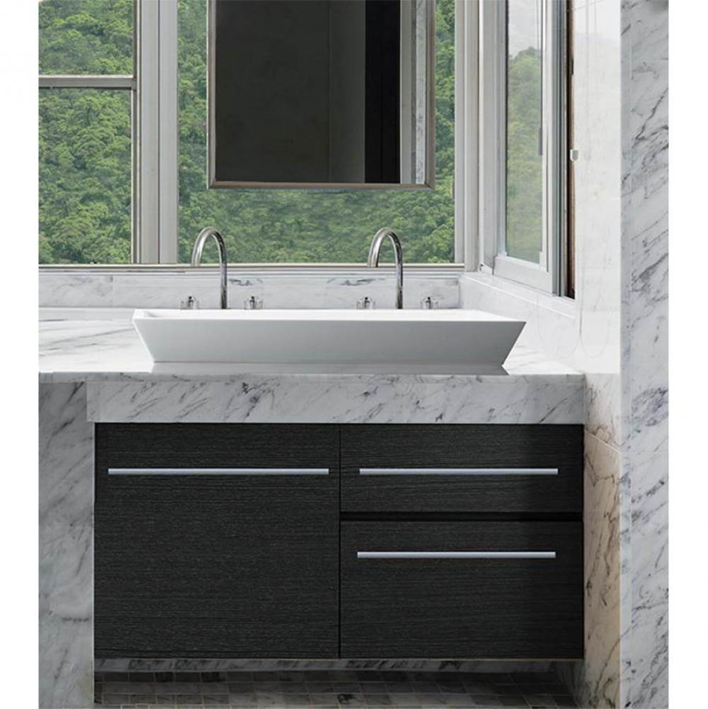 48X14 GLOSS BISCUIT ESS SINK-PETRA DOUBLE-DUAL DRAIN