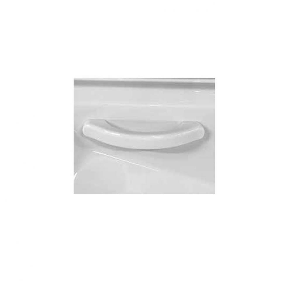 Set Of Two-Curved 9&apos;&apos; Bone Acrylic Grab Bars