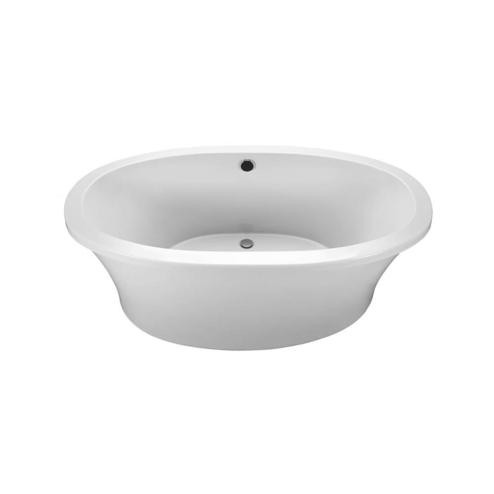 66X36.75X21.75,BASICS,FREESTANDING OVAL TUB,VIRTUAL SPOUT,BISCUIT