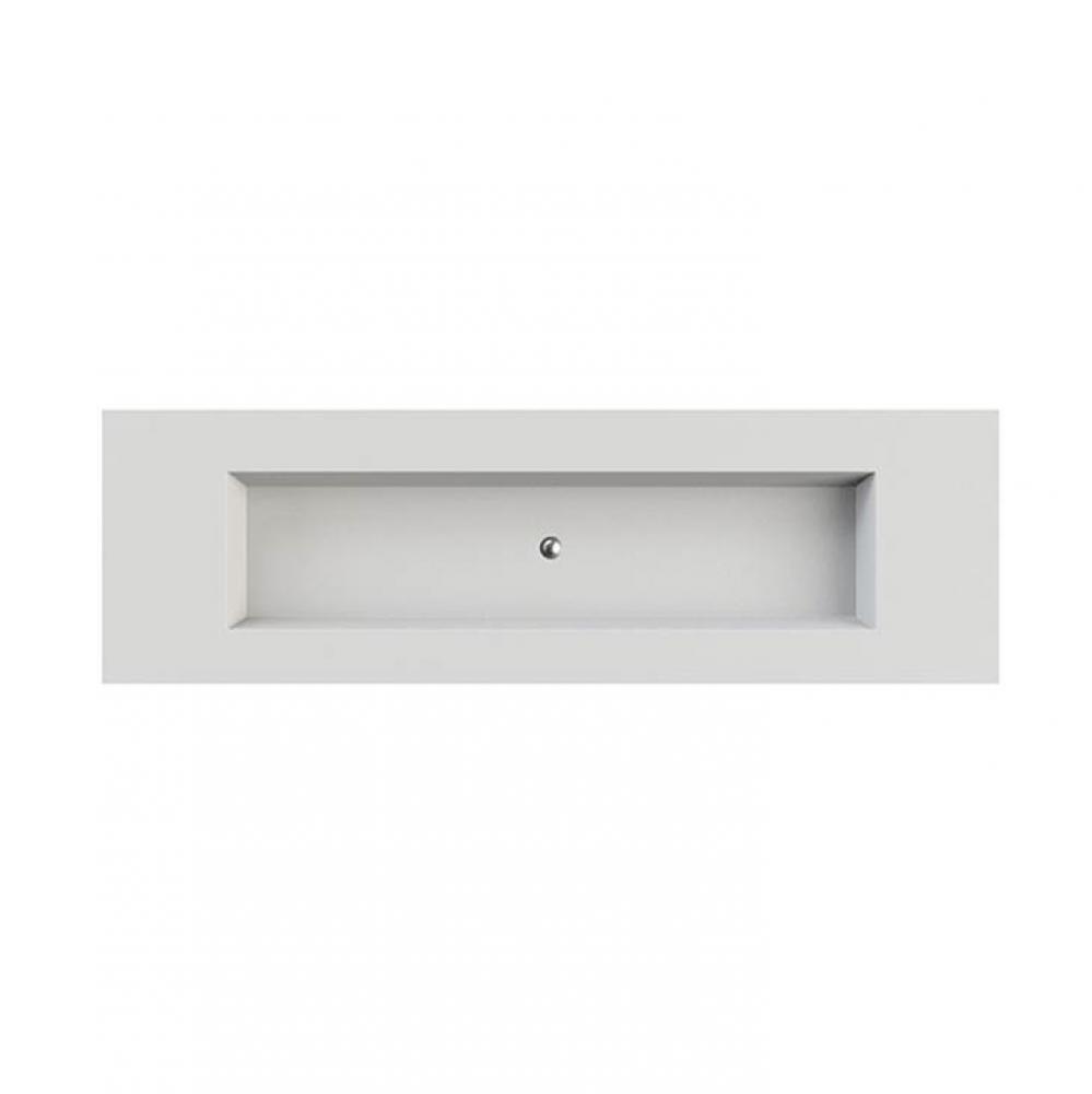 Petra 10 Sculpturestone Counter Sink Single Bowl Up To 68&apos;&apos;- Matte White